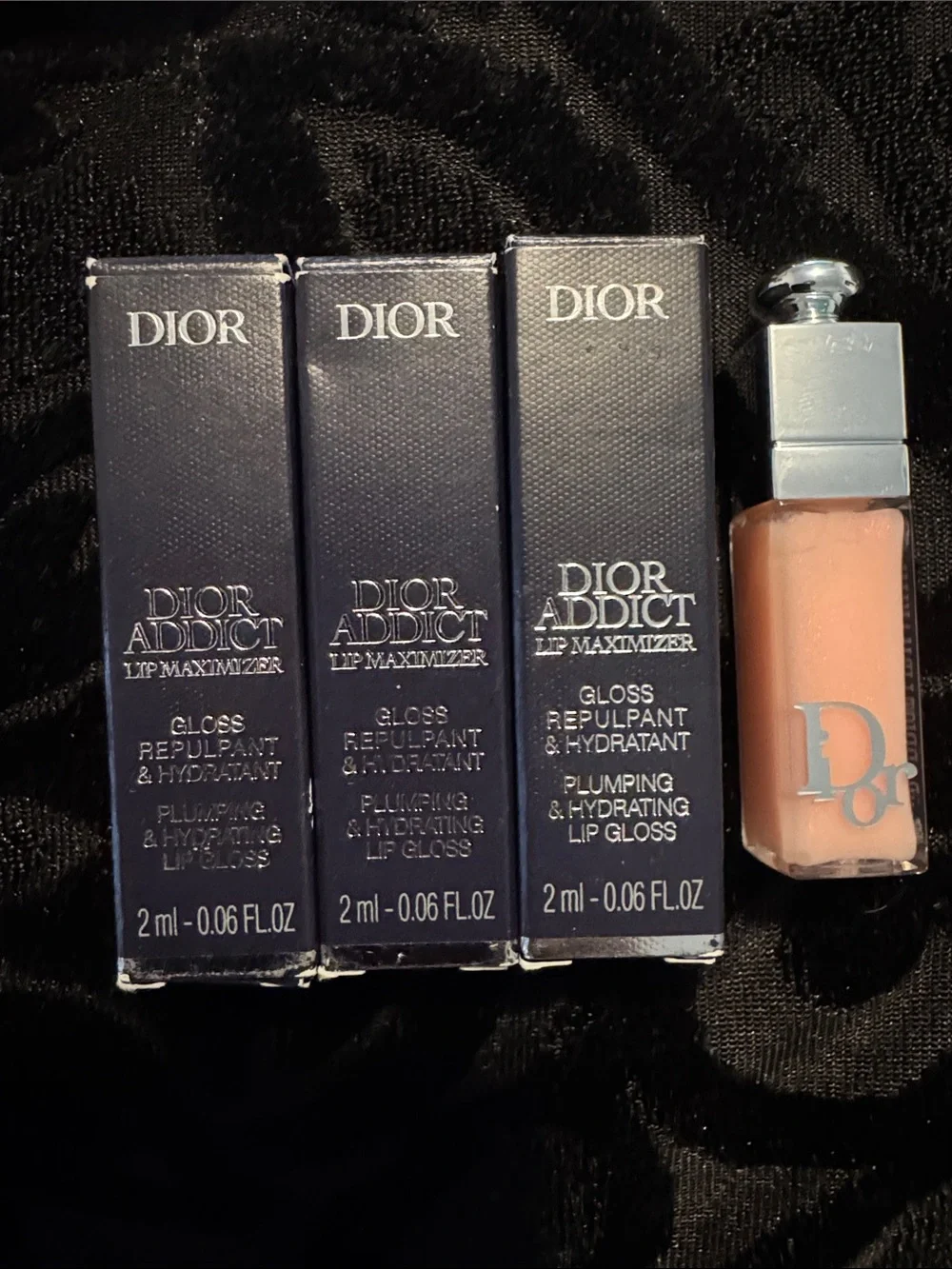 Dior Mini Addict Lip Maximizer Plumping Lip Gloss - Nude Pink